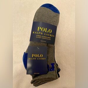 Polo Ralph Lauren Men’s 6- Pack Cushion Quarter Socks